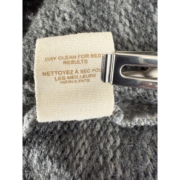 Free People Sz S Wool Ombre Oversized Shawl Collar Snap Button Cardigan Sweater - Picture 8 of 9